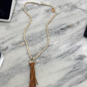 Beaded Bohemian Necklace with Tassel